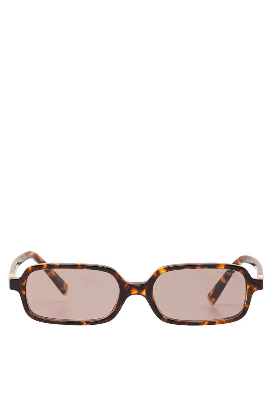 Miu Miu солнцезащитные женские очки в черепаховой оправе 191672 - фото 1