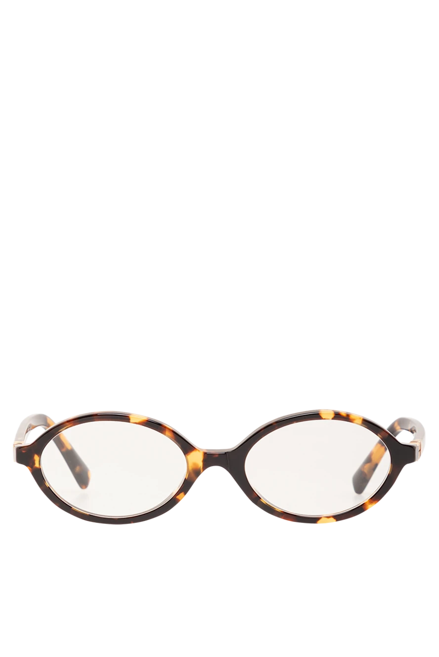 Miu Miu оправа для очков в черепаховом цвете овальной формы 191678 - фото 1