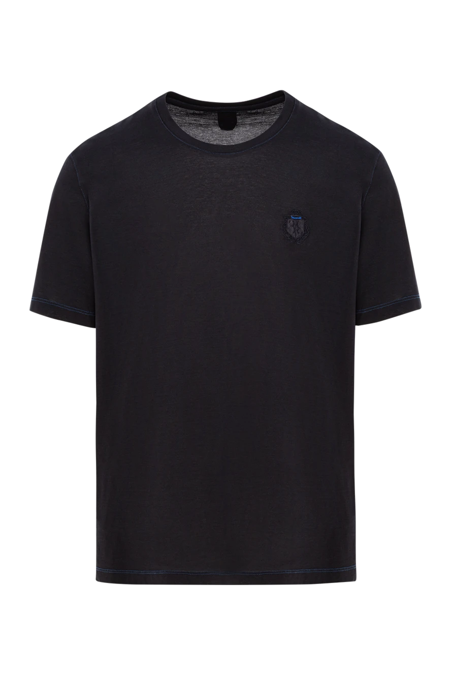 Billionaire футболка бавовняна чорна з рельєфним логотипом 191684 - фото 1