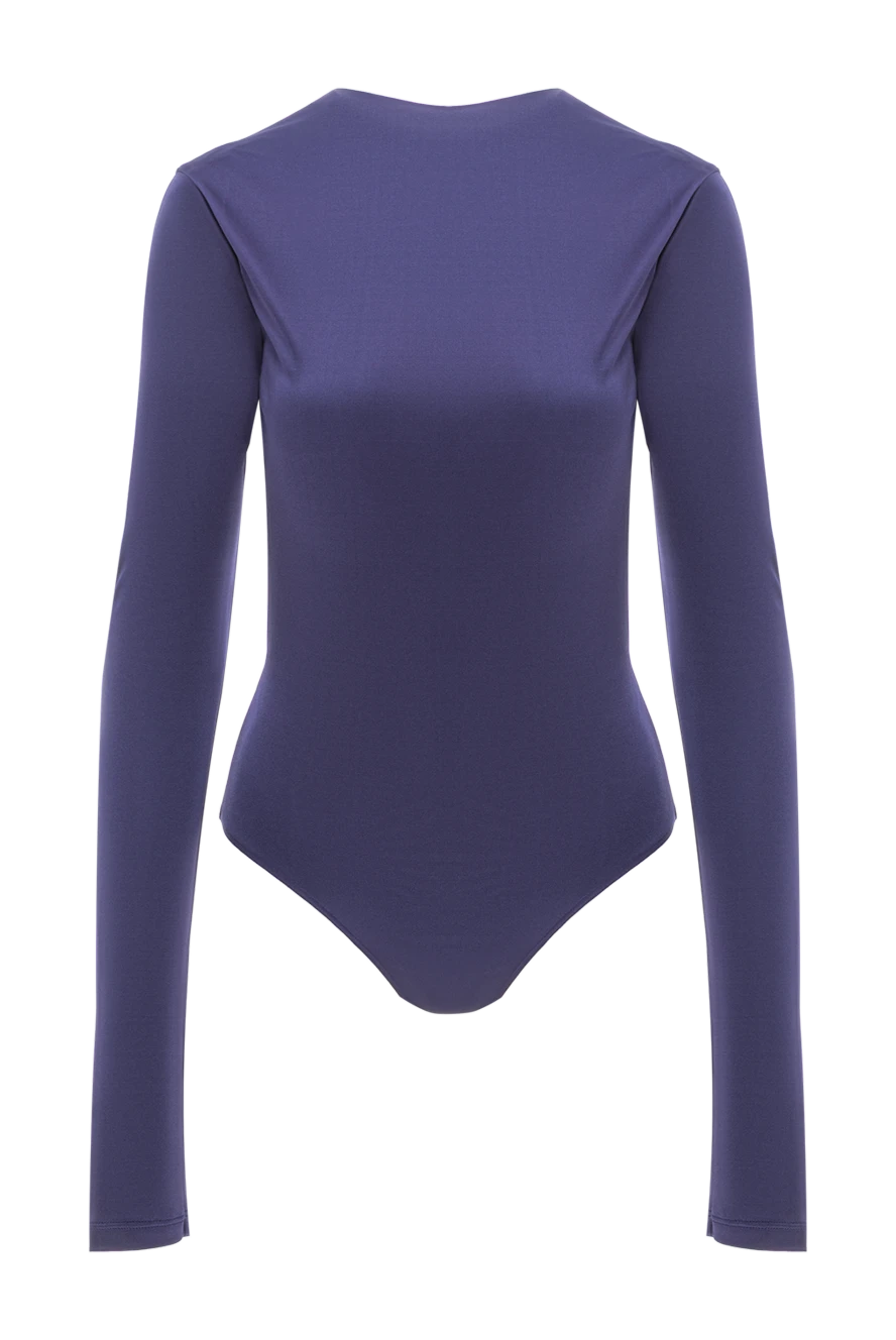 The Andamane фіолетове боді з довгим рукавом та відкритою спиною 191798 - фото 1