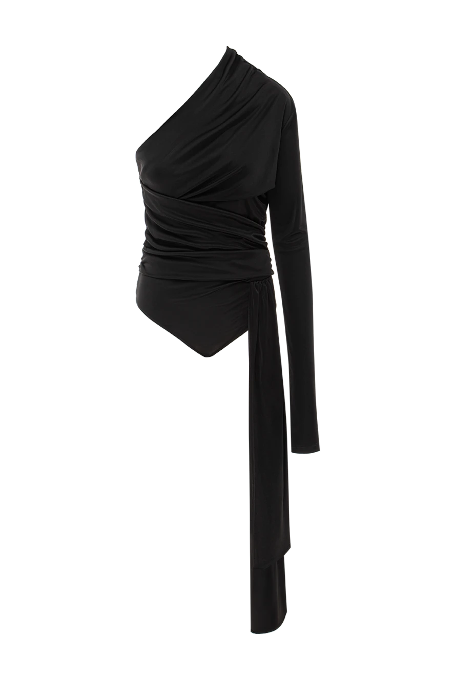 The Andamane webster black draped bodysuit 191799 - photo 1