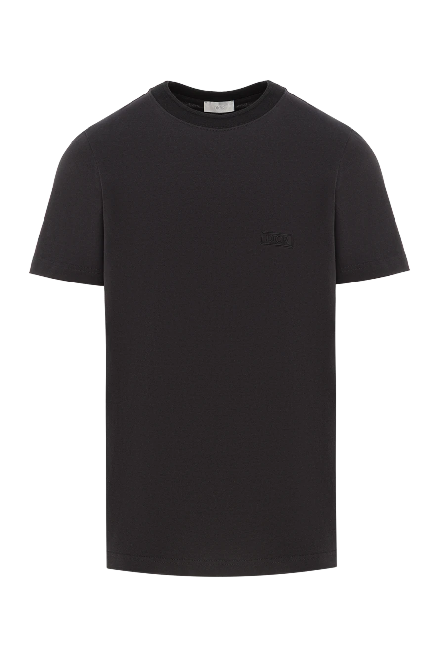 Dior футболка icons черного цвета из джерси на основе хлопка sea island 191881 - фото 1
