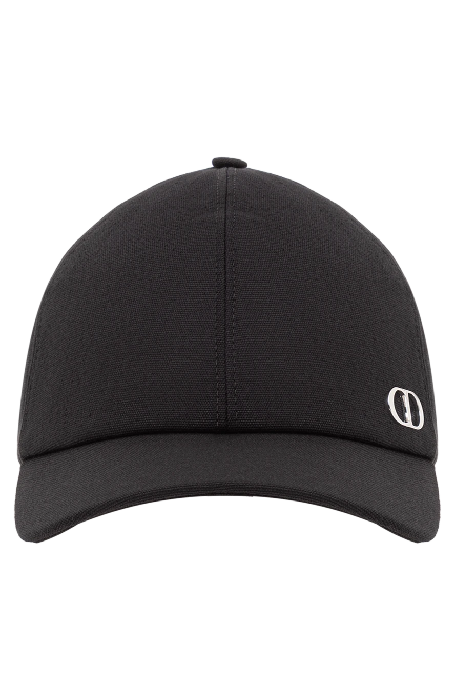 Dior black cotton cap with silver cd 191887 - photo 1