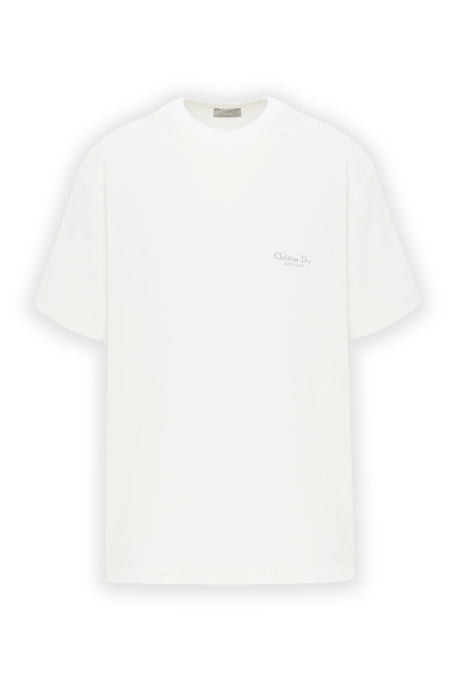 Dior белая футболка с вышитым логотипом couture. 191891 - фото 1