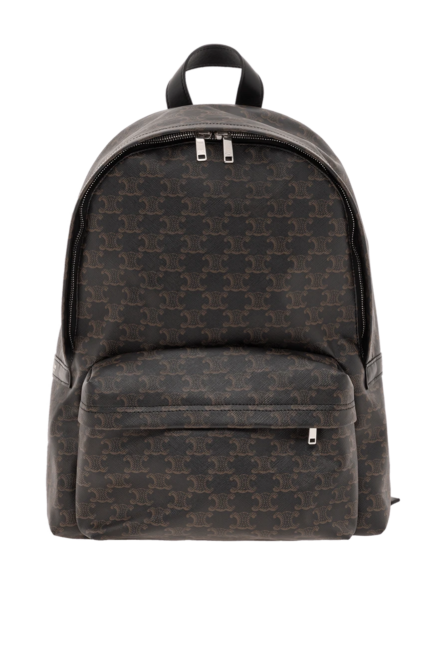 Celine рюкзак середнього розміру з парусини triomphe та телячої шкіри 191963 - фото 1