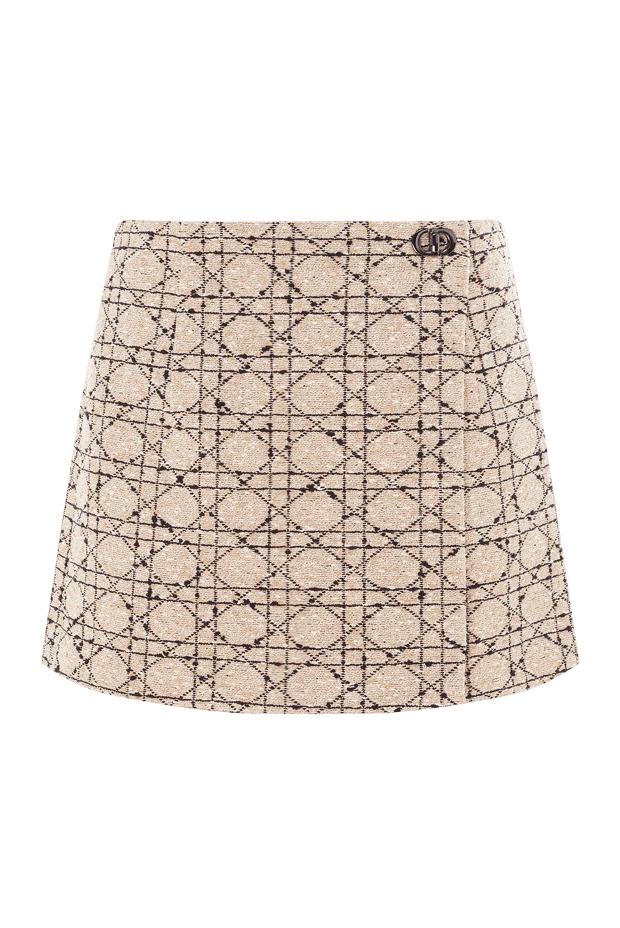 Dior спідниця-шорти macrocannage з бавовняної суміші з текстурою 191988 - фото 1