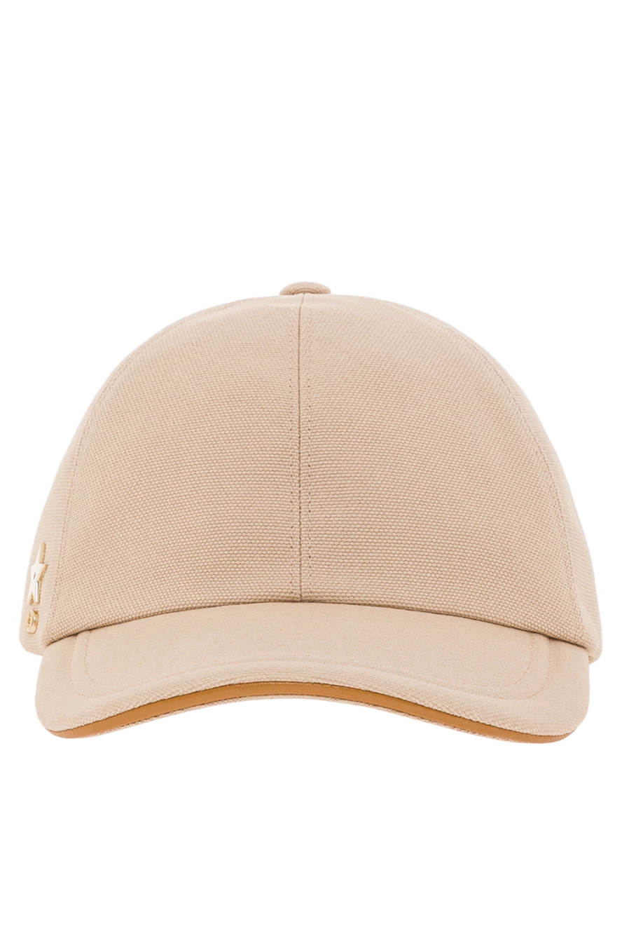 Dior бейсболка d-player из бежевого хлопка с металлическим значком cd 192014 - фото 1