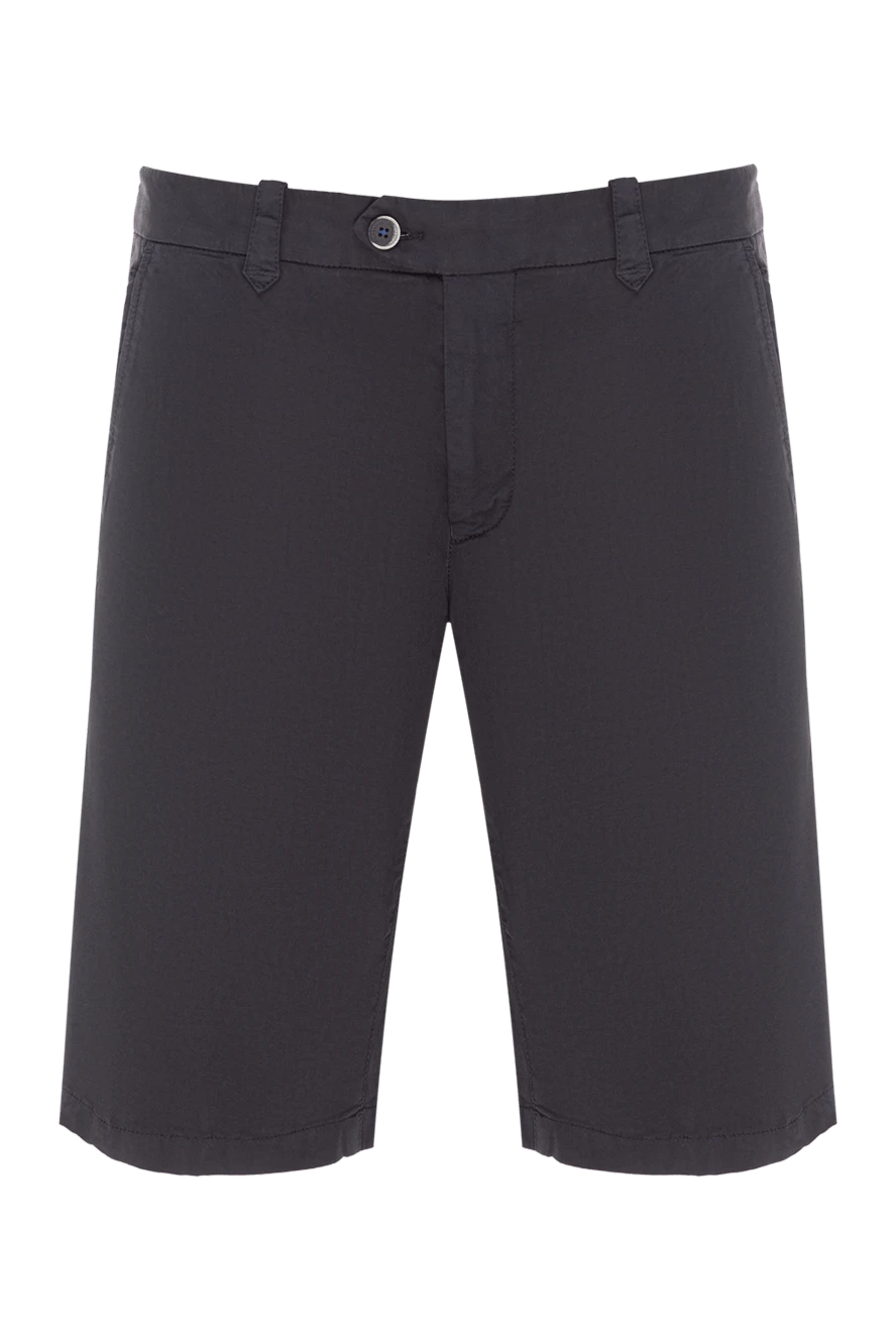 Corneliani мужские темно-синие хлопковые шорты-чиносы 192062 - фото 1