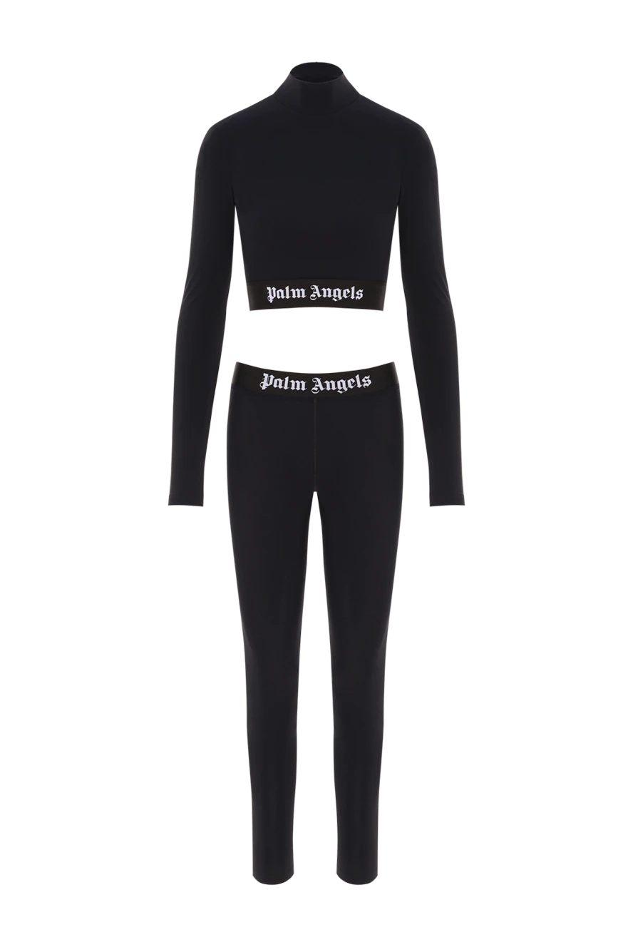 Palm Angels black suit with a cropped long sleeve and high leggings 192141 - photo 1