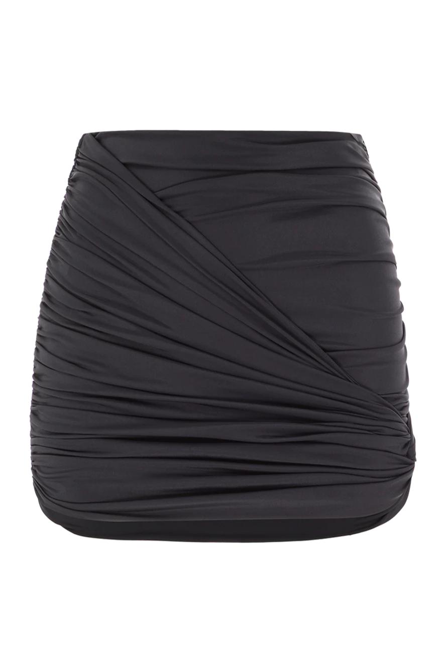 Magda Butrym black draped swimsuit mini skirt 192285 - photo 1
