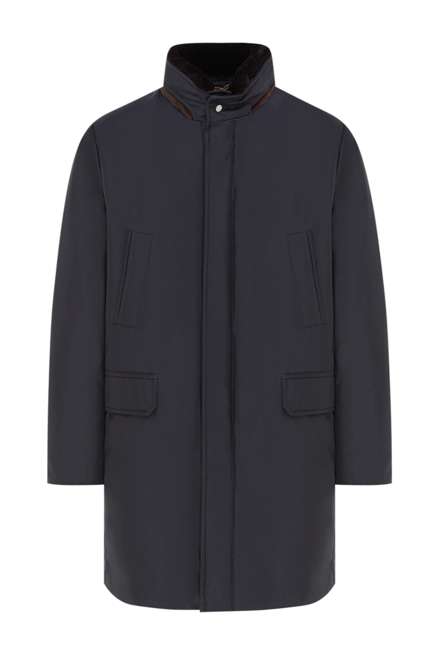 Moorer мужской пуховик с воротником-стойкой и отделкой из меха 192355 - фото 1