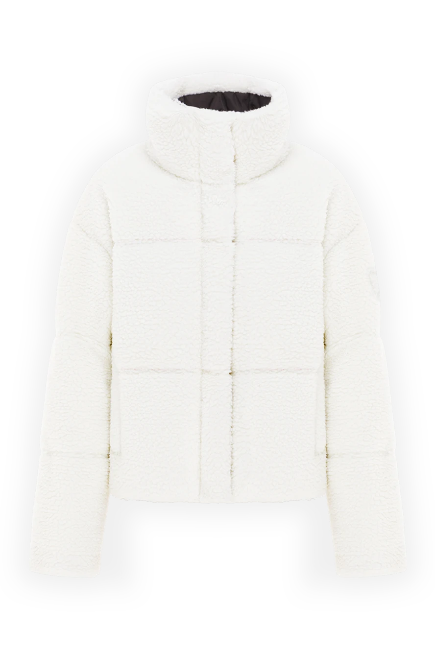 Gertrude біла пухнаста куртка-пуховик у стилі тедді 192362 - фото 1