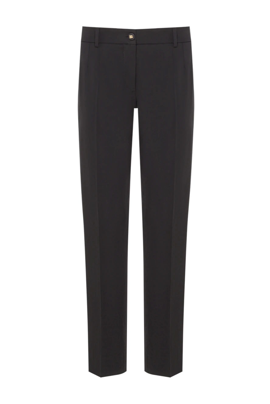 Dolce & Gabbana черные брюки kate из эластичного шерстяного полотна 192369 - фото 1