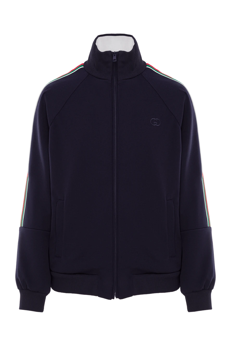 Gucci женский свитшот трикотажный с фирменными полосками web на рукавах 192545 - фото 1