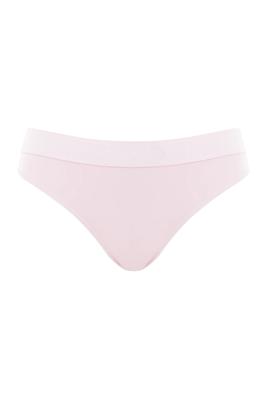 Tom Ford бежеві стрінги з еластичного модалу з тональною еластичною стрічкою 192603 - фото 1