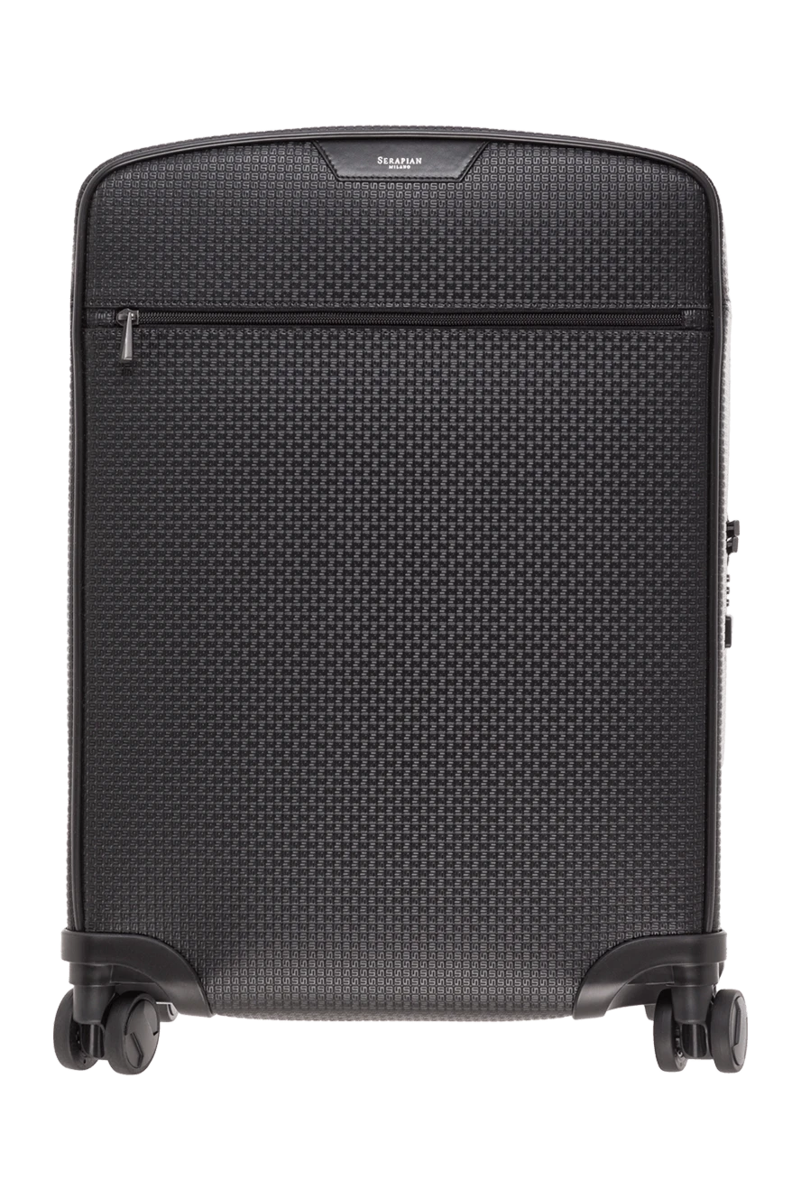Serapian stepan black canvas carry-on suitcase 192692 - photo 1