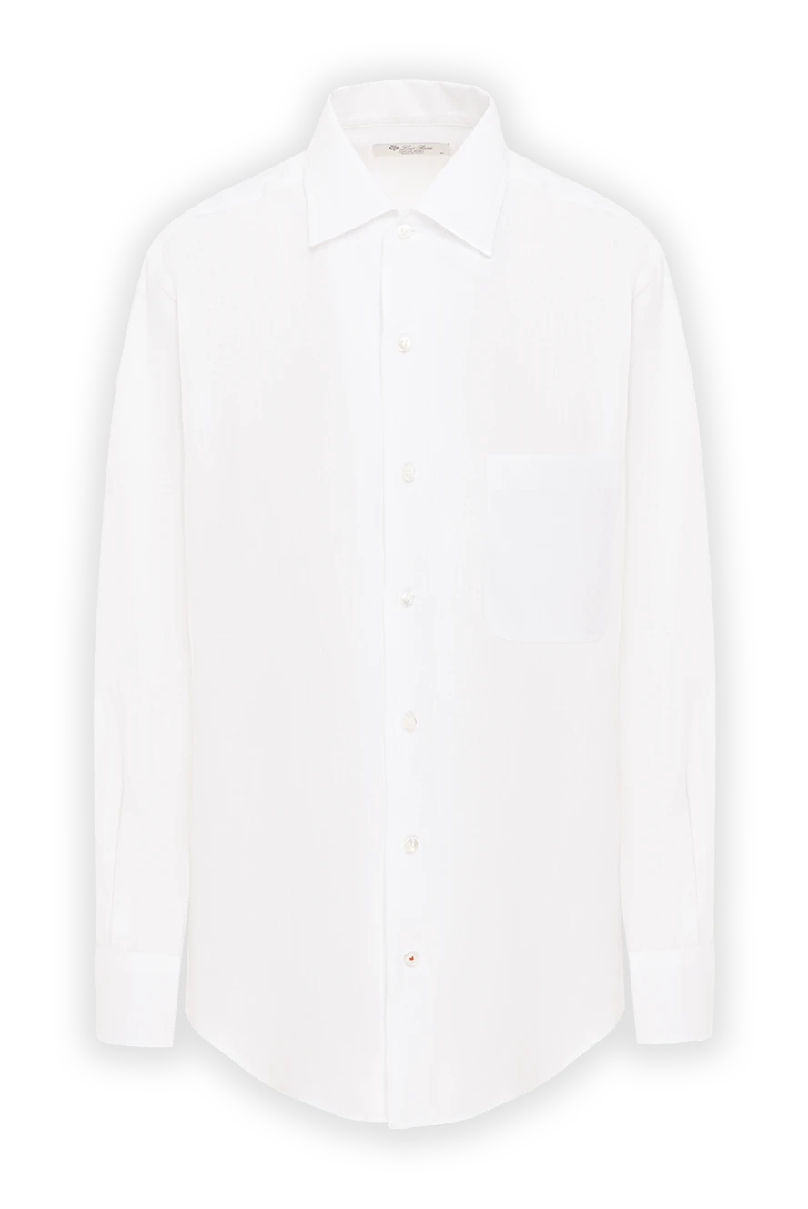 Loro Piana женская рубашка andre из белой льняной ткани 192776 - фото 1