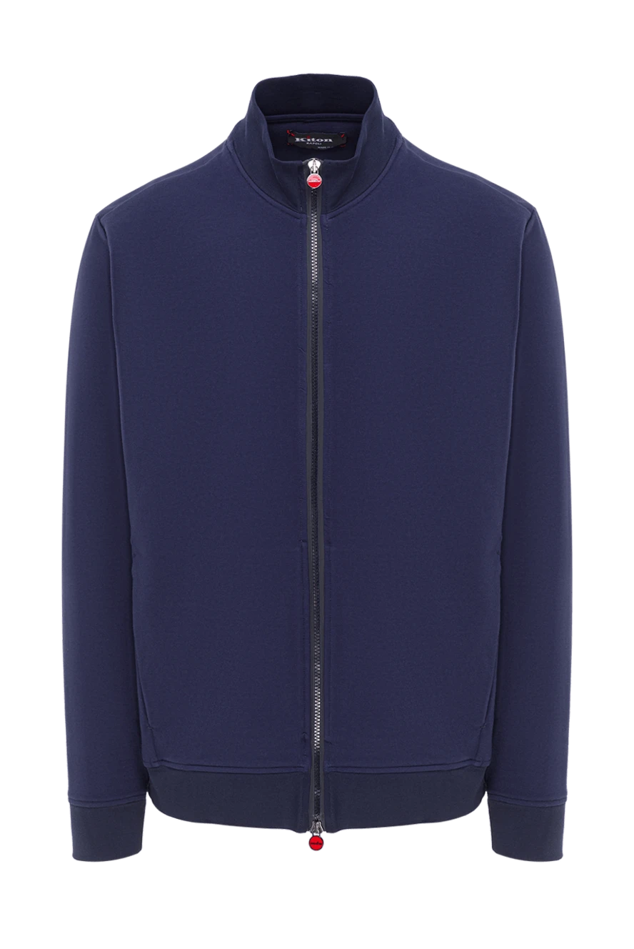 Kiton men's blue soft jersey sports jacket 192809 - photo 1