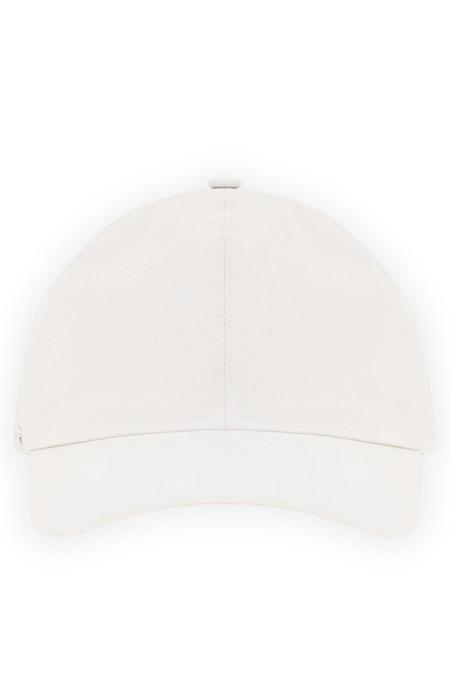 Enrico Mandelli бейсболка у білому кольорі з логотипом бренду 193159 - фото 1