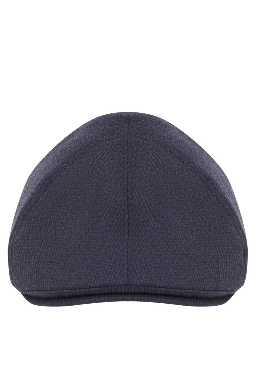 Enrico Mandelli елітна кепка-реглан із надтонкої вовни синього кольору 193162 - фото 1