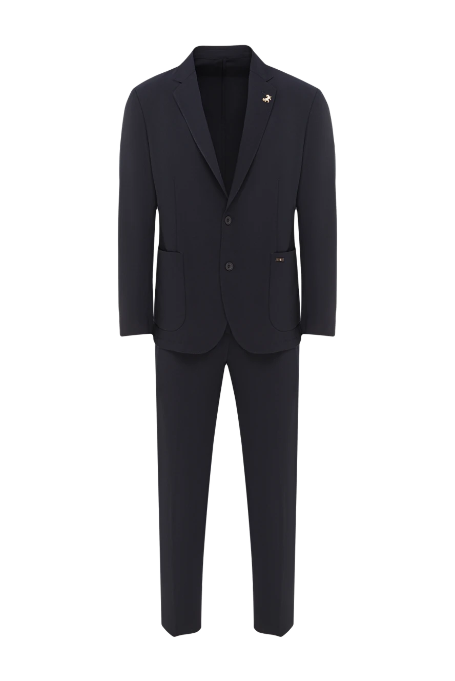 Tombolini men's dark blue slim-fit suit with tapered trousers 193195 - photo 1