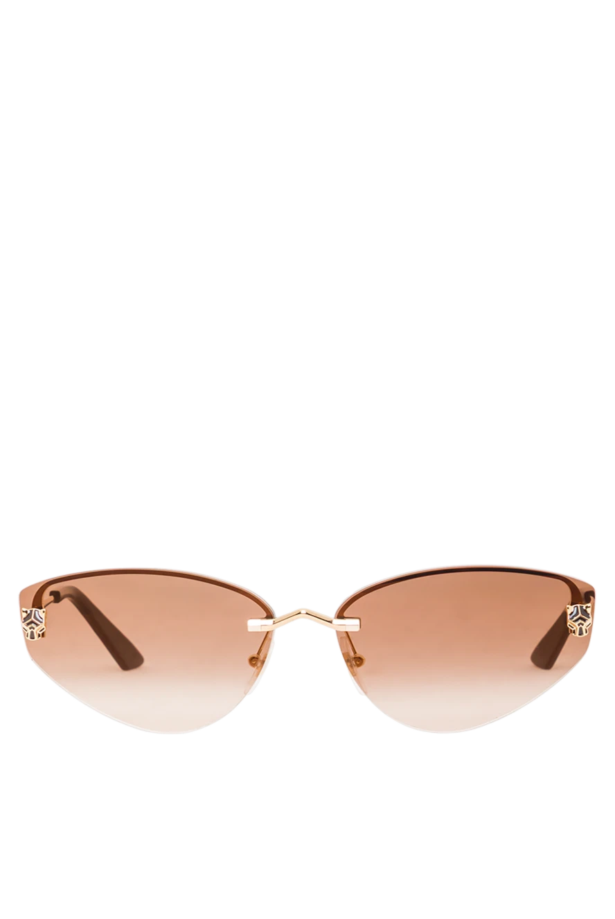 Cartier жіночі сонцезахисні окуляри форми котяче око з безободковою оправою 193233 - фото 1