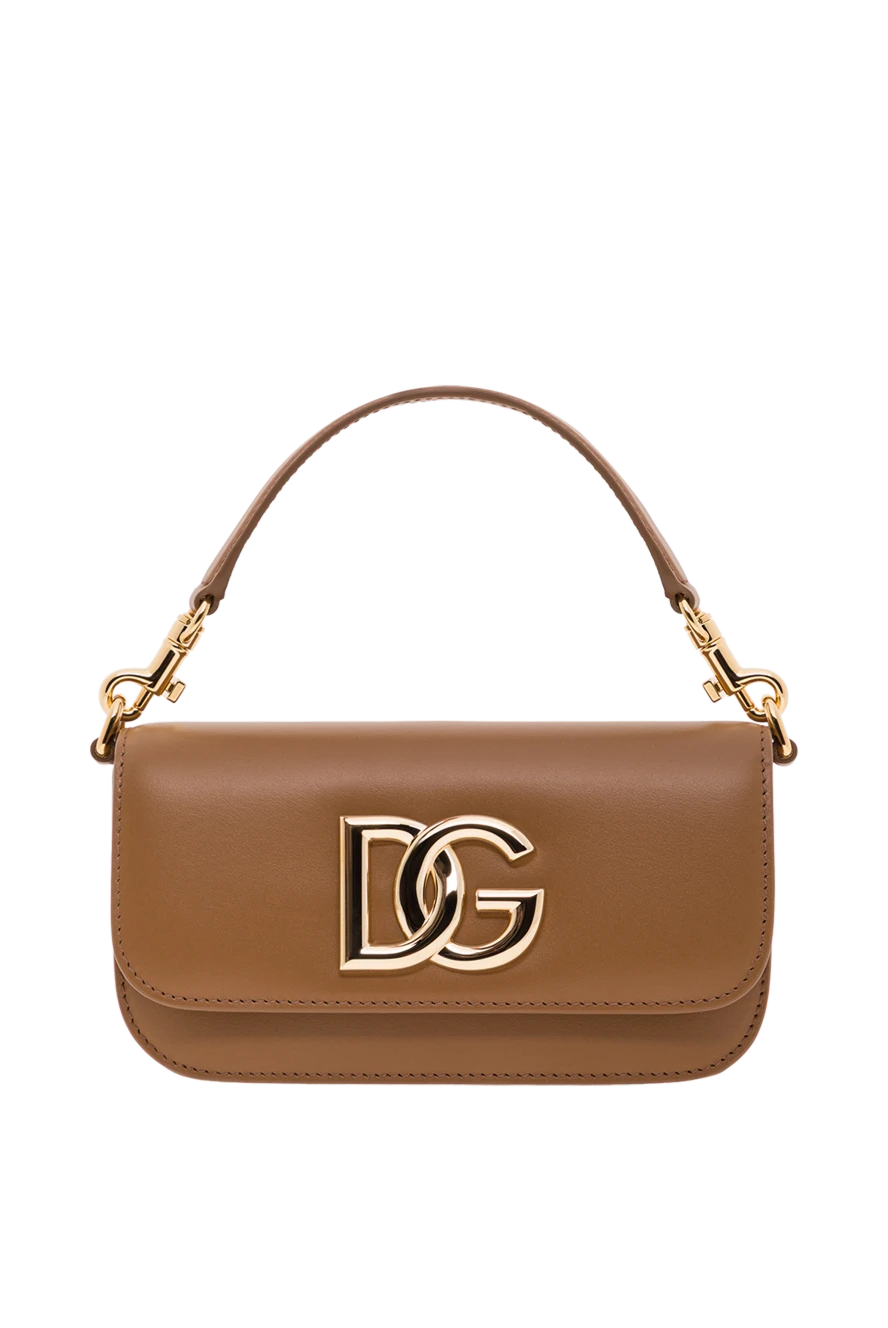 Dolce & Gabbana коричневая женская сумка кросс-боди 3.5 193415 - фото 1