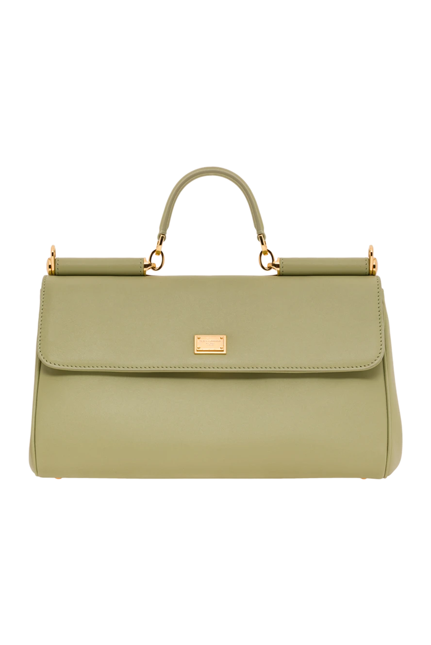 Dolce & Gabbana зелена сумка my sicily з телячої шкіри plonge 193420 - фото 1