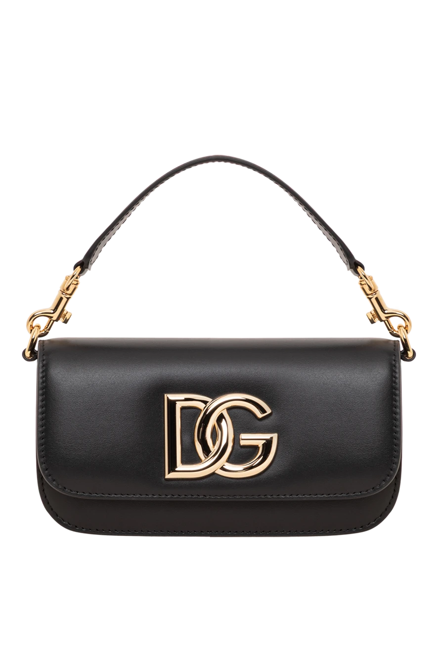 Dolce & Gabbana cумка-мессенджер 3.5 с золотистой фурнитурой и логотипом dg 193745 - фото 1
