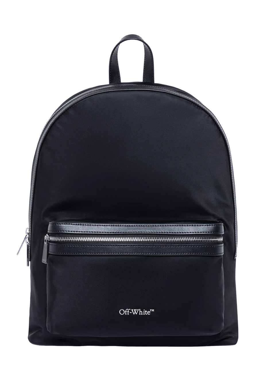Off-White men's core round backpack in black nylon 193818 - photo 1