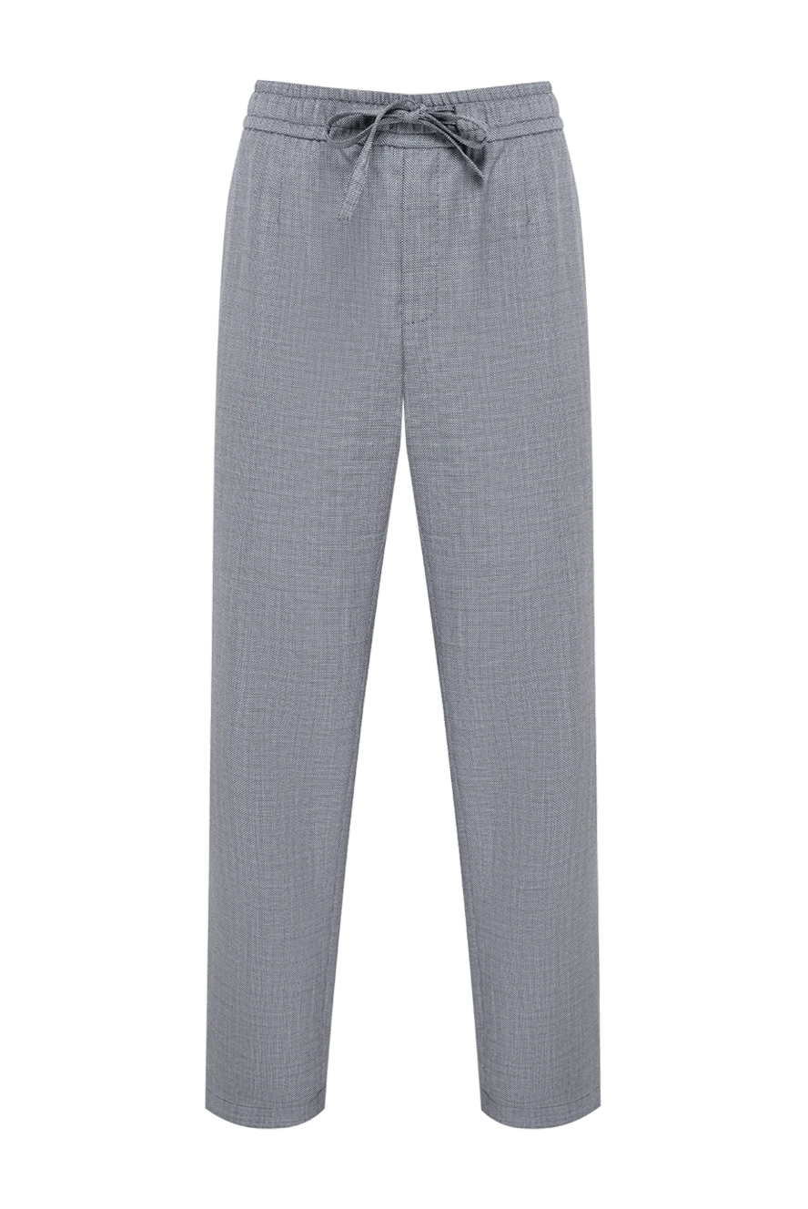 Dolce & Gabbana сірі класичні штани-джогери прямого крою 193834 - фото 1