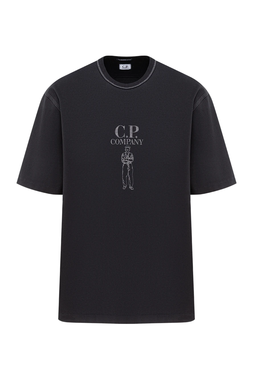 C.P. Company men's dark grey t-shirt with a sailor graphic 193851 - photo 1