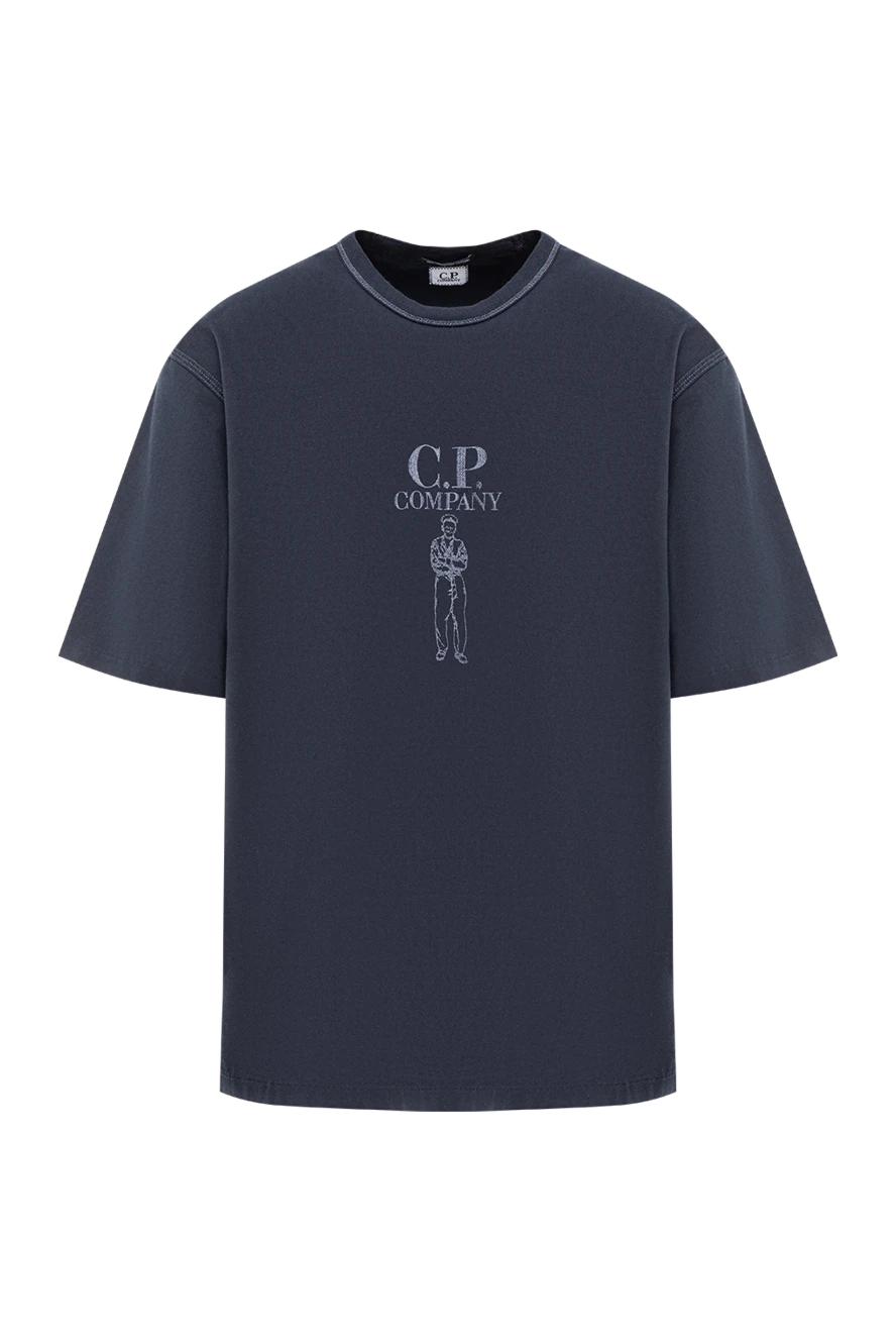C.P. Company men's navy blue t-shirt with a sailor graphic 193853 - photo 1
