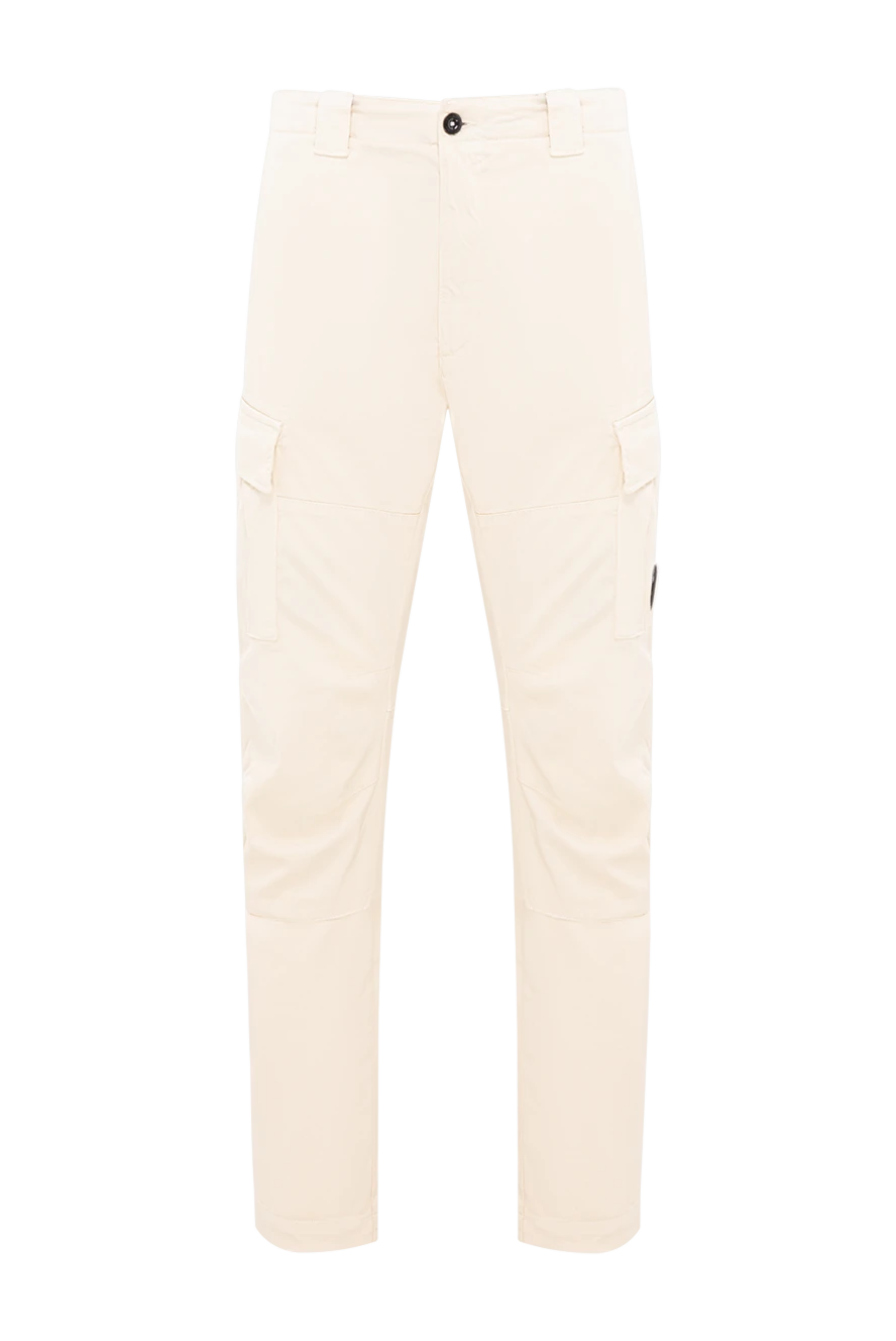 C.P. Company men's beige cargo pants made of thick cotton 193864 - photo 1