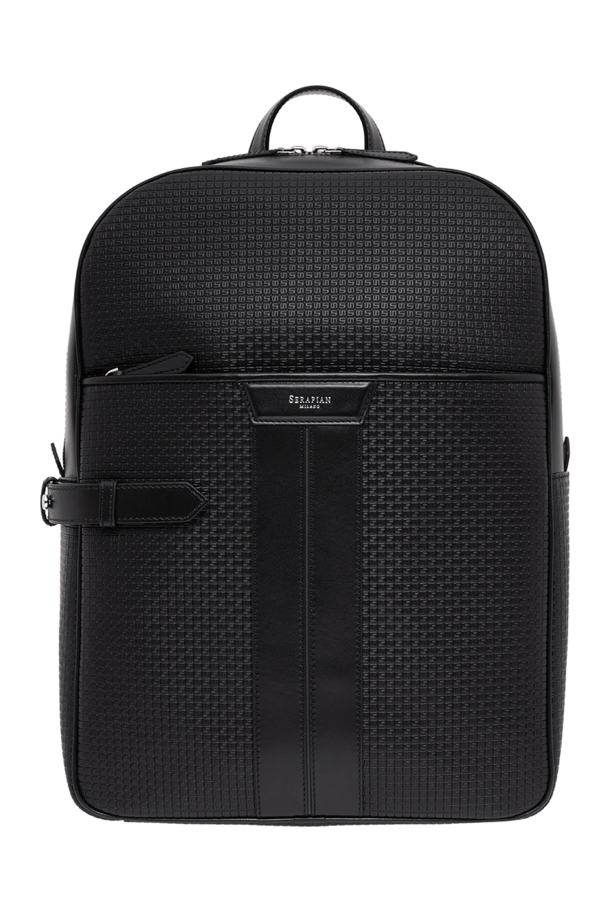 Serapian stepan single zip backpack in black eclipse 193893 - photo 1