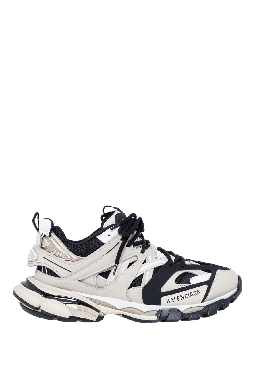 Balenciaga кросівки track sneaker із чорної сітки та білого нейлону 193921 - фото 1