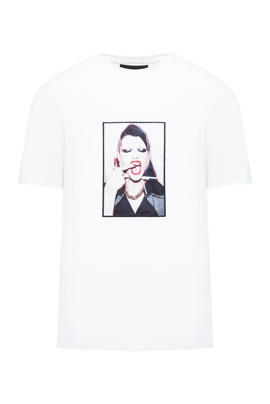 Limitato white t-shirt with a bold artistic photo print 194020 - photo 1