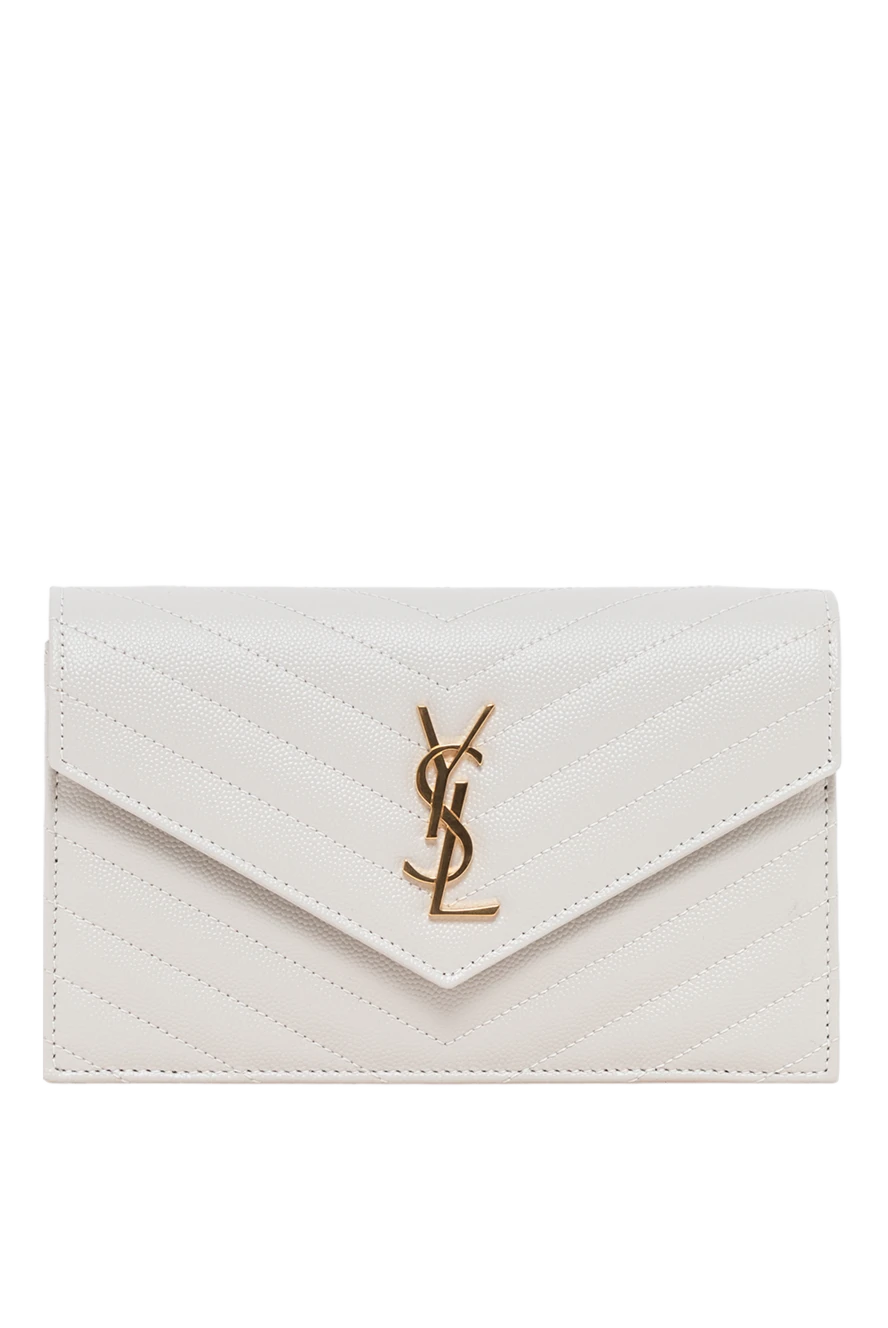 Saint Laurent white chain bag with logo and iconic quilted stitching 194028 - photo 1