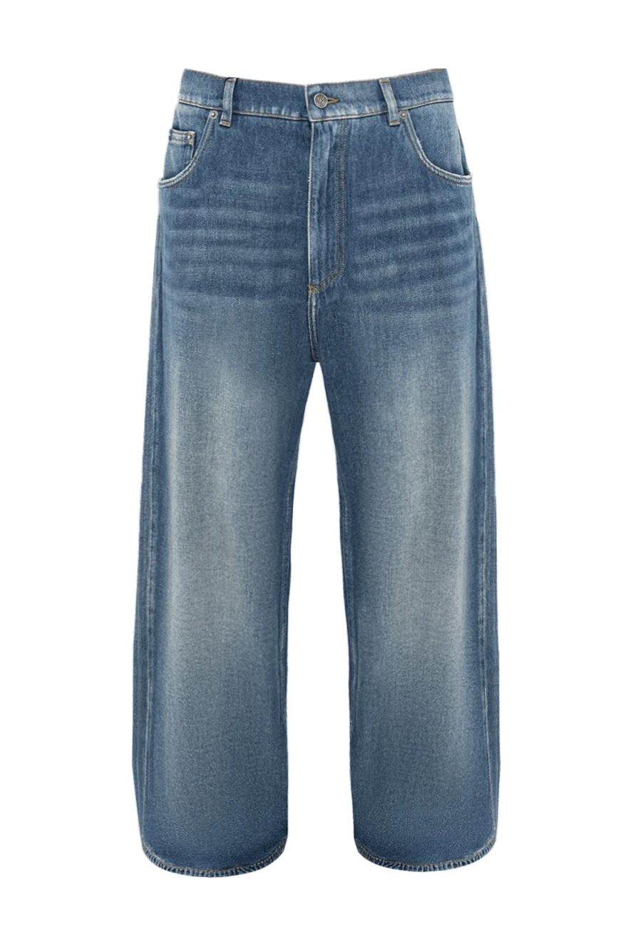 Dolce & Gabbana брюки оверсайз из хлопкового денима с винтажным эффектом 194270 - фото 1