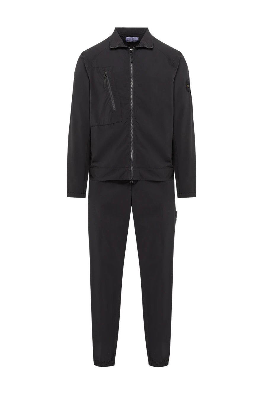 Stone Island черный костюм из легкой ткани с курткой на молнии 194300 - фото 1