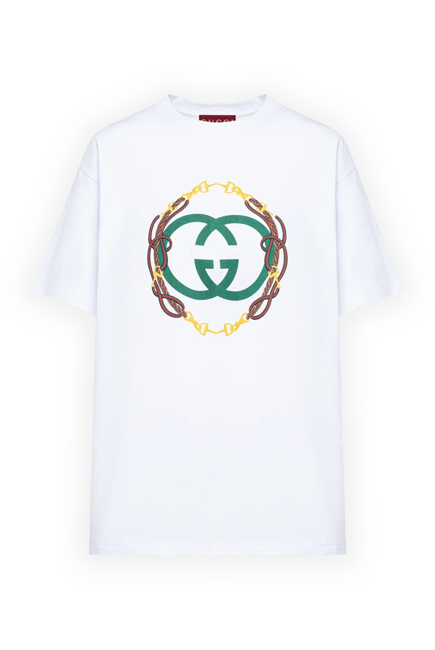 Gucci жіноча базова футболка з бавовняного джерсі з логотипом. 194323 - фото 1