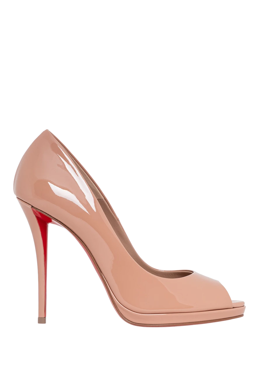 Christian Louboutin туфли-лодочки lady z розового цвета из лакированной телячьей кожи 194348 - фото 1
