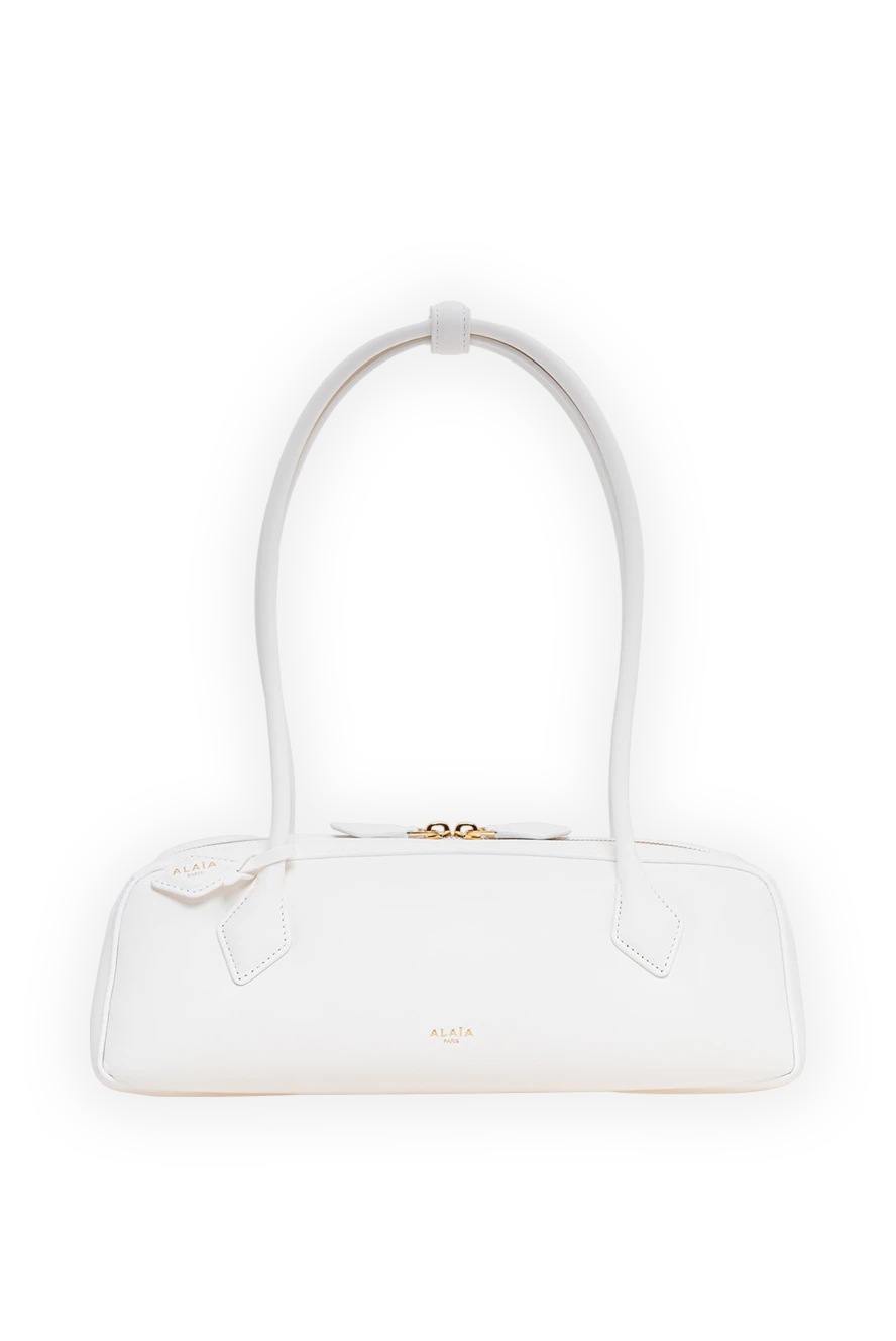 Balmain small soft bag in embossed calfskin with pb labyrinth