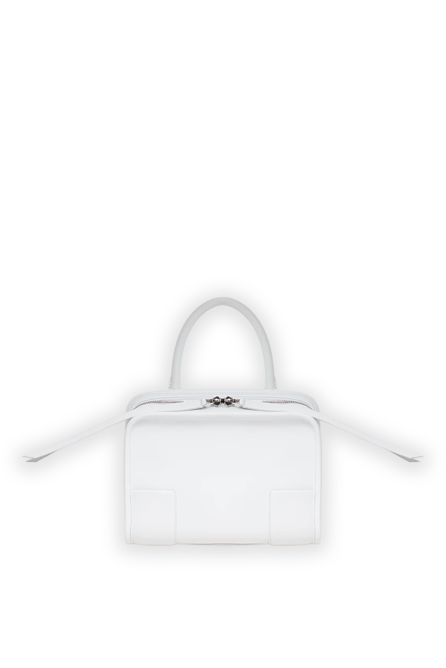 Loewe маленькая сумка amazona 180 из мягкой телячьей кожи белого цвета 194371 - фото 1