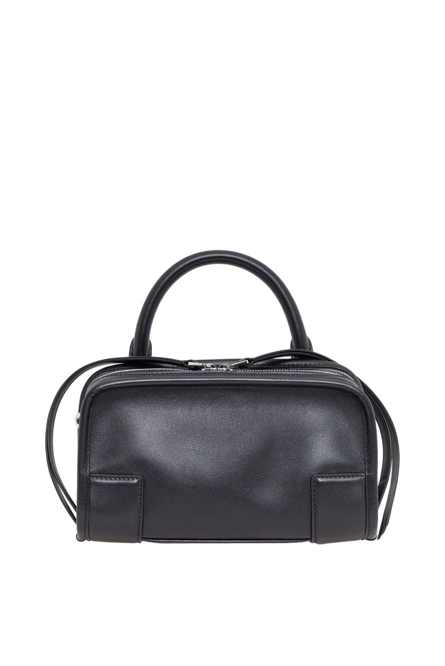 Loewe мини-сумка amazona 180 из мягкой телячьей кожи черного цвета 194372 - фото 1