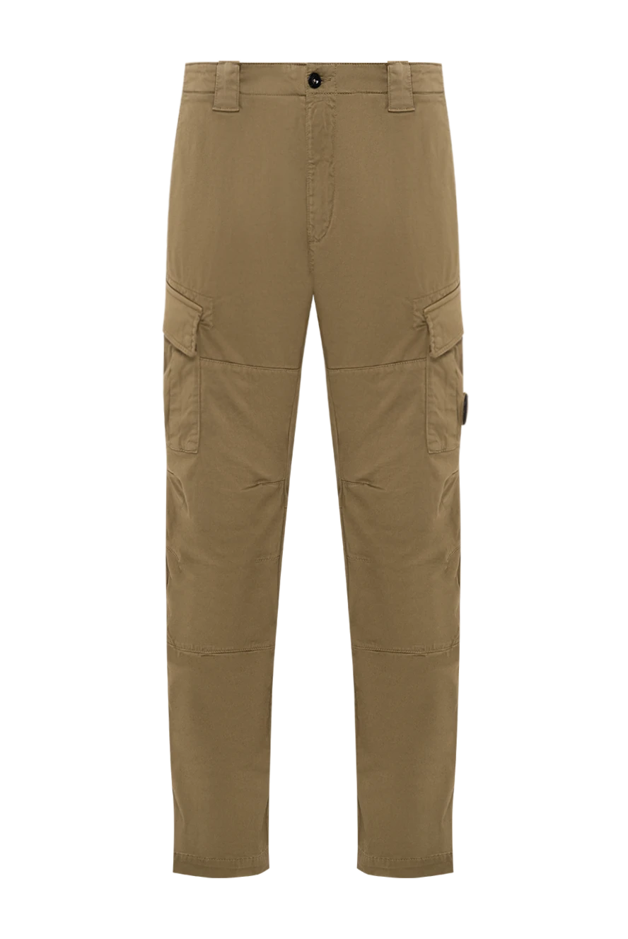 C.P. Company men's tapered cargo pants in sand-colored cotton twill 194474 - photo 1