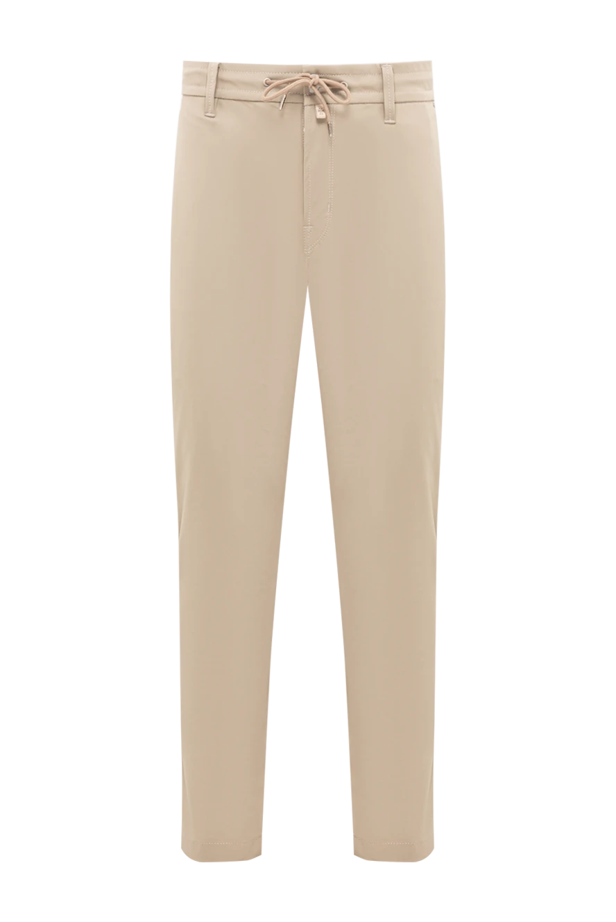 Jacob Cohen beige men's tapered drawstring chinos 194622 - photo 1