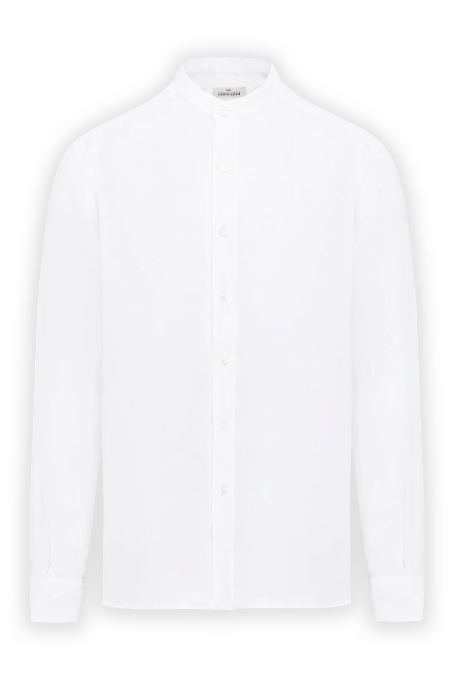 Alessandro Gherardi snow-white linen shirt with a stand-up collar 194734 - photo 1