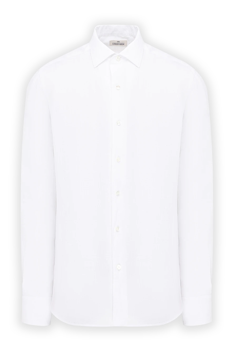 Alessandro Gherardi a crisp white linen shirt with a classic collar and mother-of-pearl buttons 194740 - photo 1