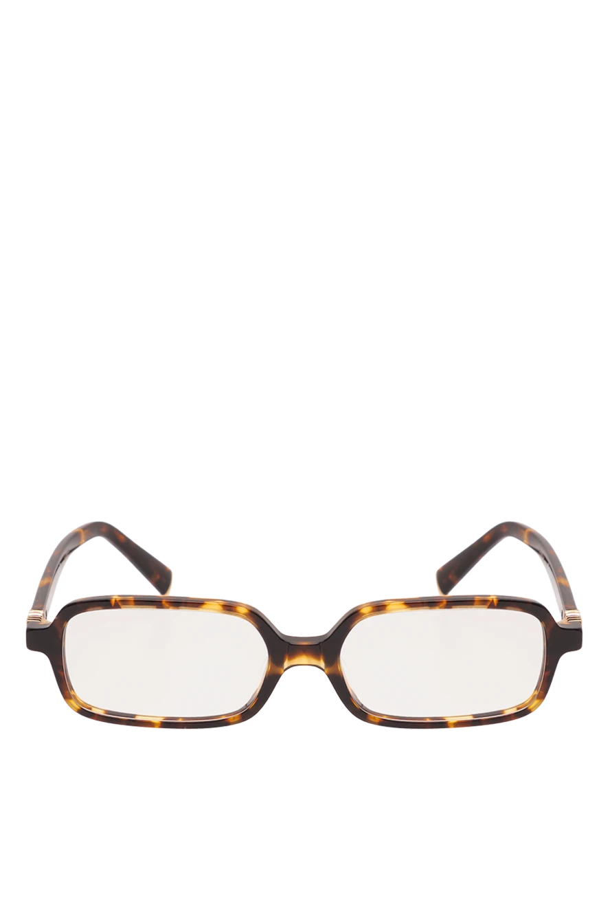 Miu Miu rectangular tortoiseshell frames with clear lenses and logo 194866 - photo 1